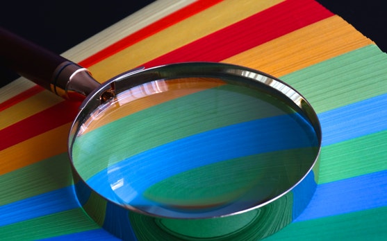 magnifying glass to signify SEO audit